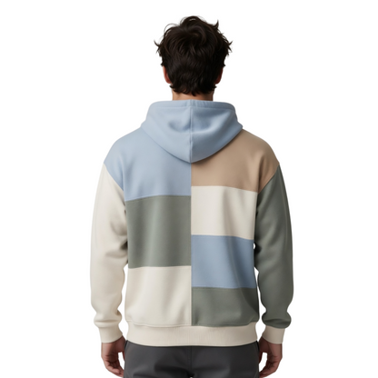 Buy Color Block Patchwork Hoodie