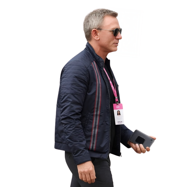 Buy No Time To Die Daniel Craig James Bond Blue Cotton Jacket 
