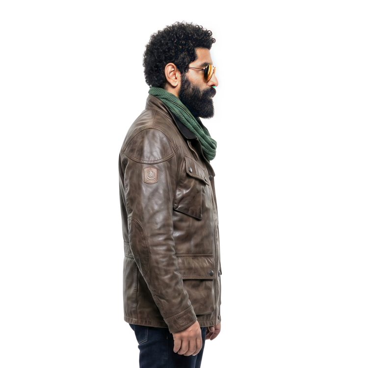 Buy The American Gods Season 2 Jinn Brown Leather Jacket Now
