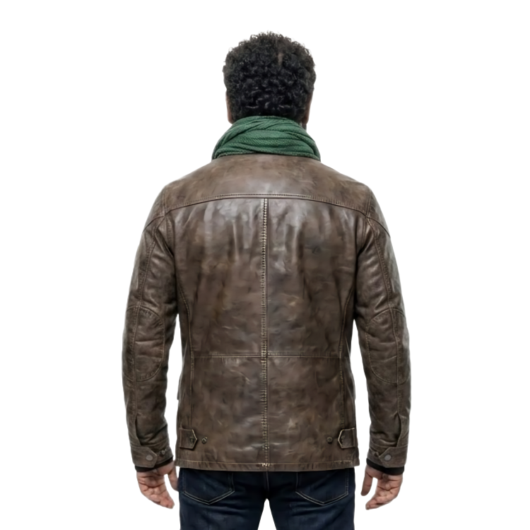 Buy The American Gods Season 2 Jinn Brown Leather Jacket Today