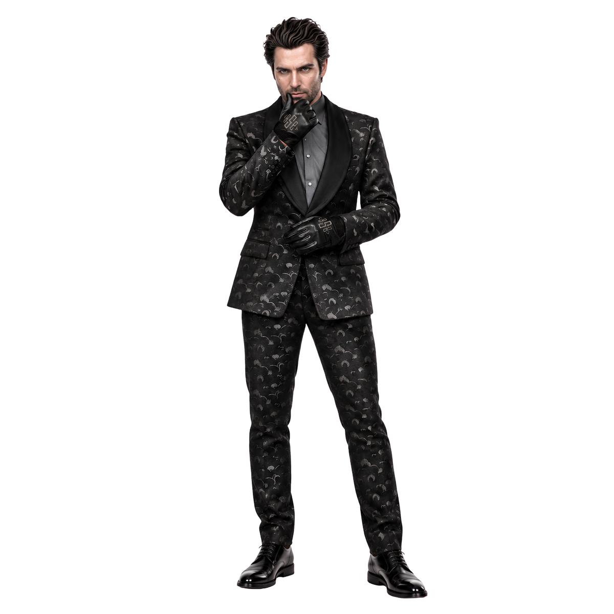 Buy The Birds of Prey Black Mask Velvet Suit