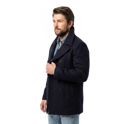 Buy The Brandon Sklenar It Ends With Us Blue Peacoat