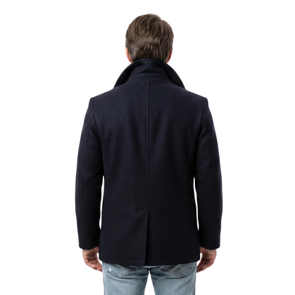 Buy The Brandon Sklenar It Ends With Us Blue Peacoat Today