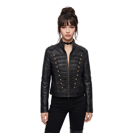 Buy The Coven Academy S01 Briar Black Leather Jacket