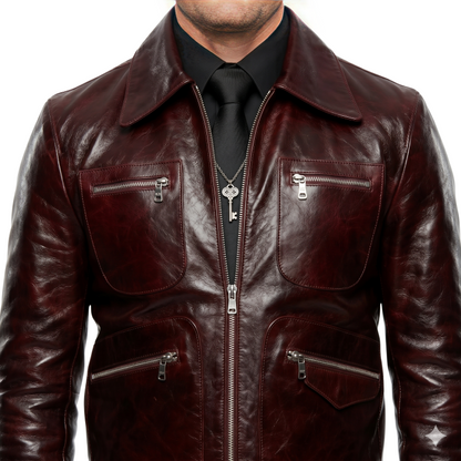 Buy The Jake Picking Top Gun Maverick 2022 Maroon Jacket On Sale