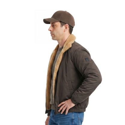 Buy The Kendall Roy Succession 2023 Shearling Brown Leather Jacket
