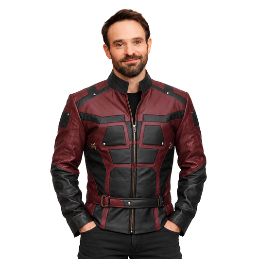 Buy The Marvel Charlie Cox Daredevil Leather Jacket