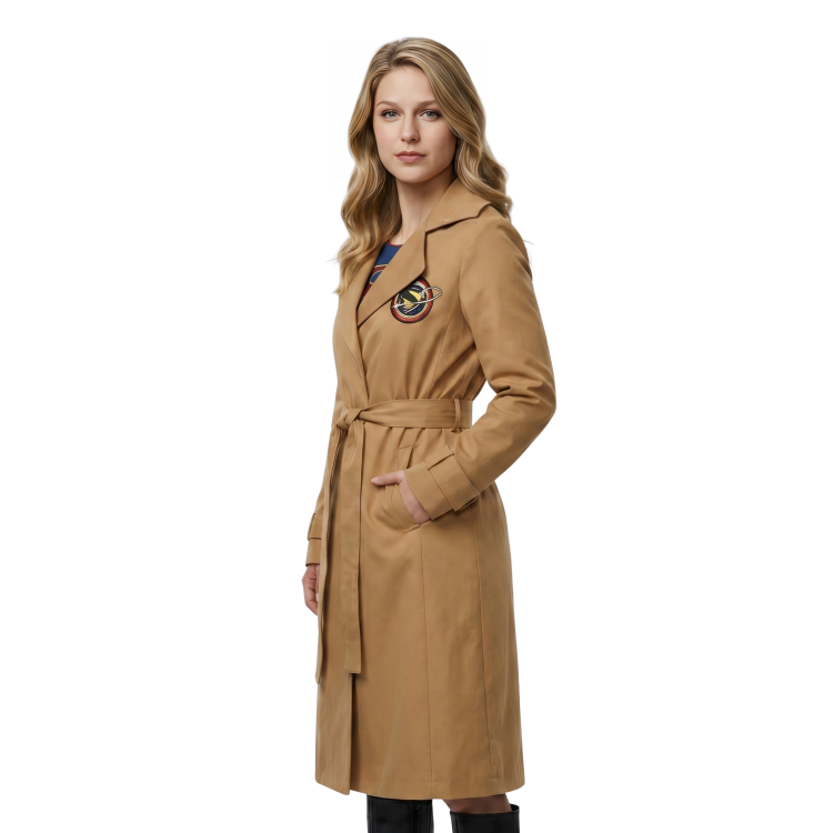Buy The Melissa Benoist Supergirl Cotton Coat On Sale