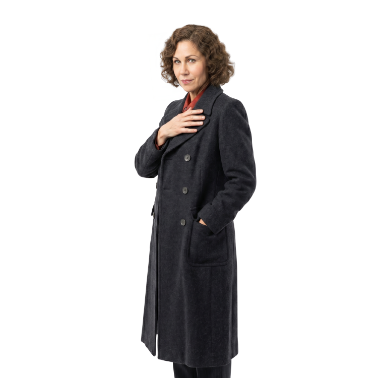 Buy The Minnie Driver Talking Mongoose Anne Black Coat Today