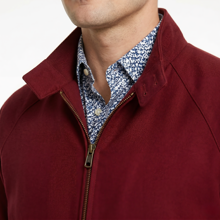 Buy The Notes of Autumn Peter Porte Red Bomber Jacket Fast