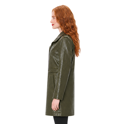Buy The Sadie Sink Spider-Man BND Green Leather Coat Now