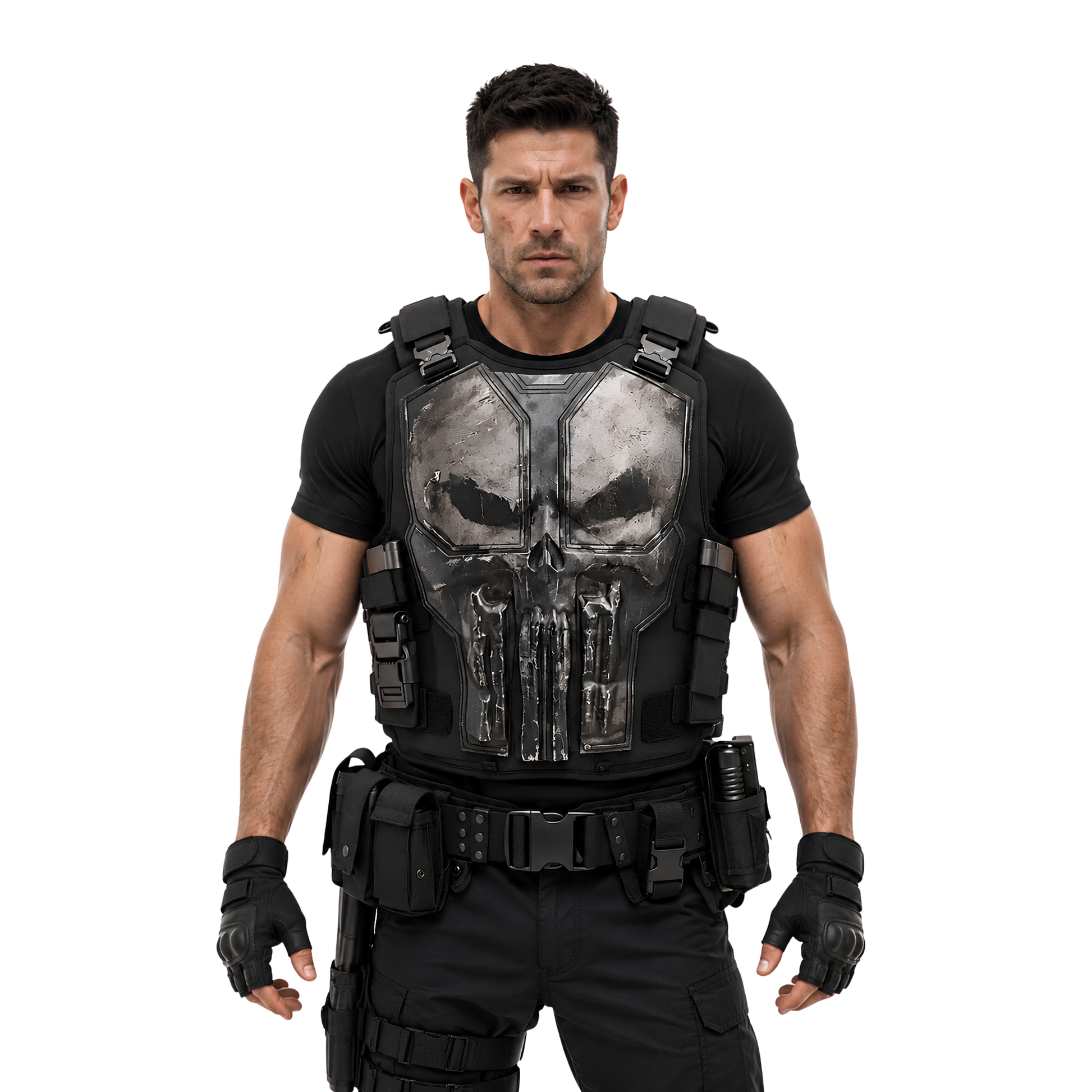 Buy The Spider-Man BND Punisher Leather Vest