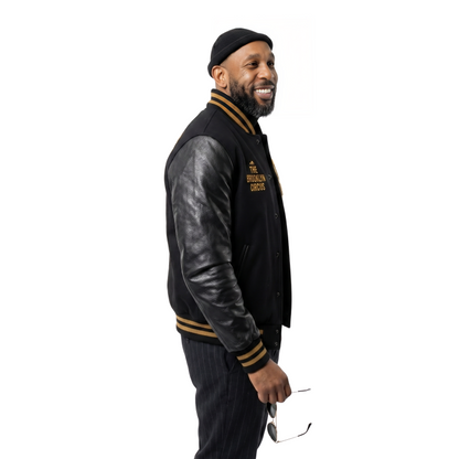 Buy The Stephen Boss Georgia Bulldogs Black Varsity Jacket Today