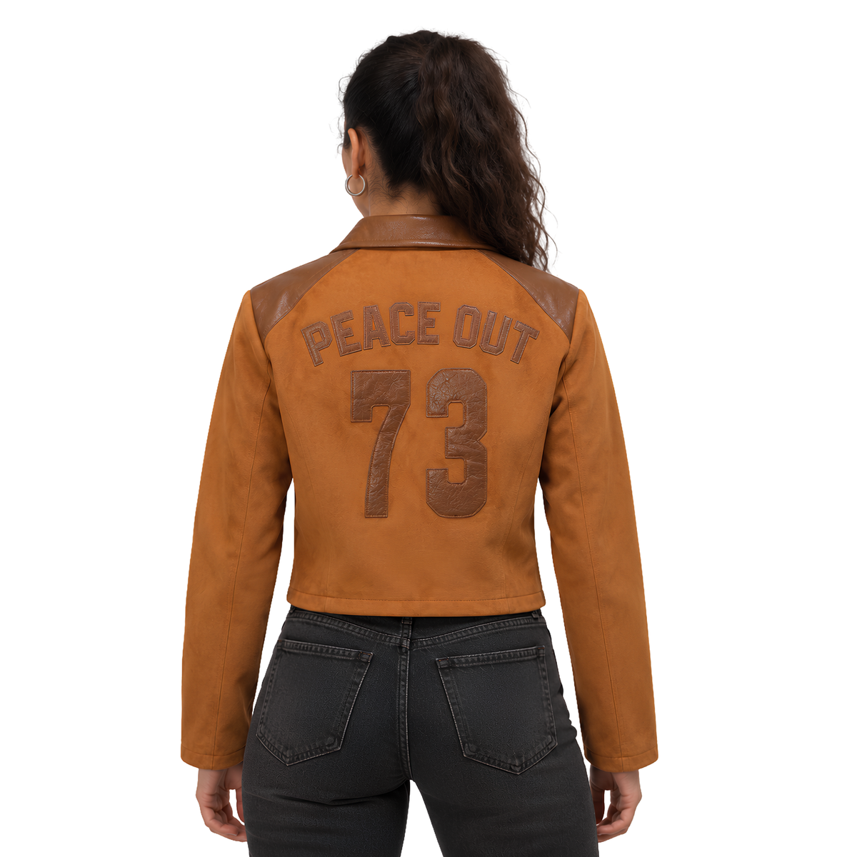 Buy The Ted Lasso S04 Margy El-Sherif Brown Suede Jacket Now
