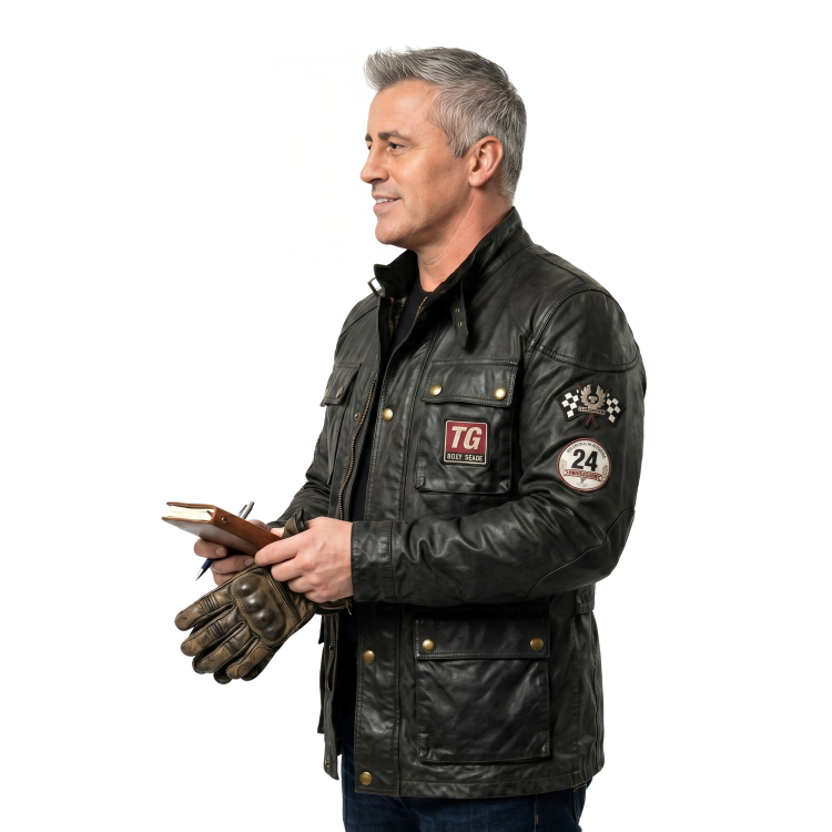 Buy The Top Gear Matt LeBlanc Black Leather Jacket