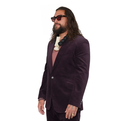 Buy The Wrecking Crew Jason Momoa Velvet Blazer Today