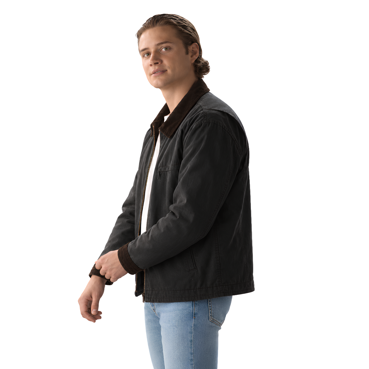 Buy the Noah Macon Lanterns S01 Black Jacket Now