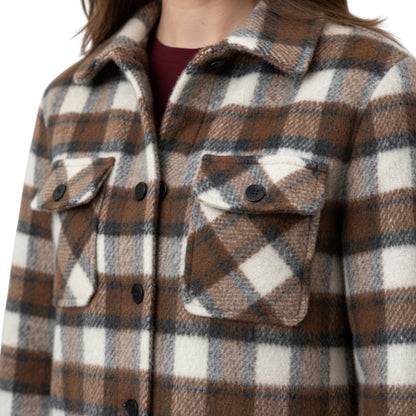 Caro Drake Surprised by Oxford (2023) Rose Reid Grey Plaid Coat
