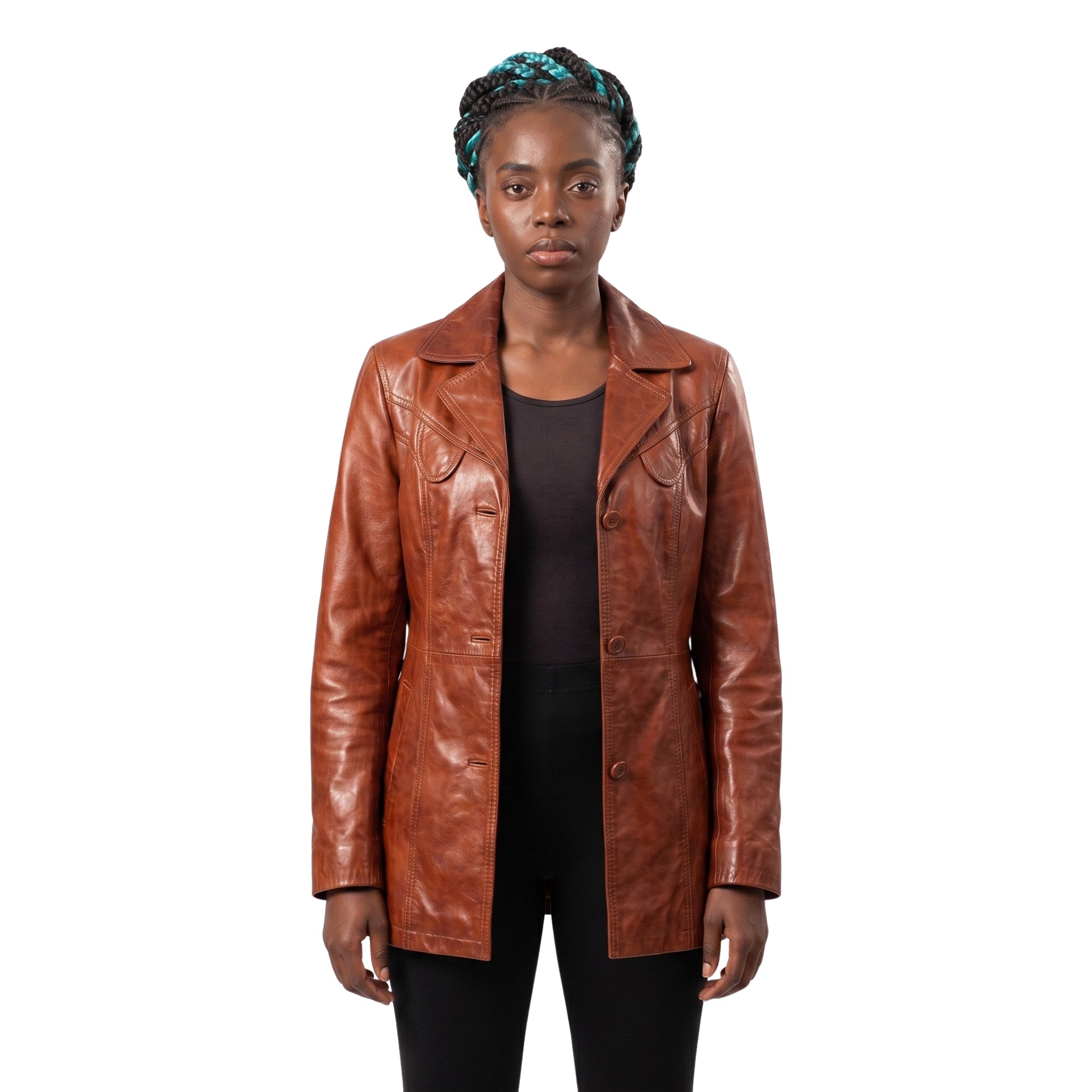 Cat Burns BAFTA 2026 Leather Jacket