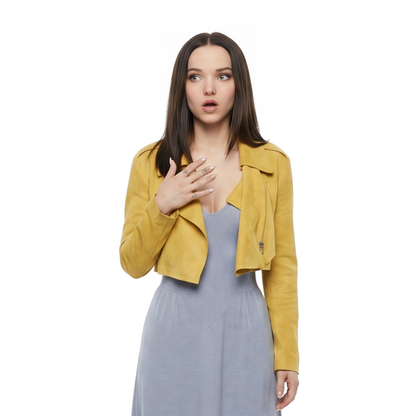 Ciara Wyse 56 Days Yellow Crop Blazer