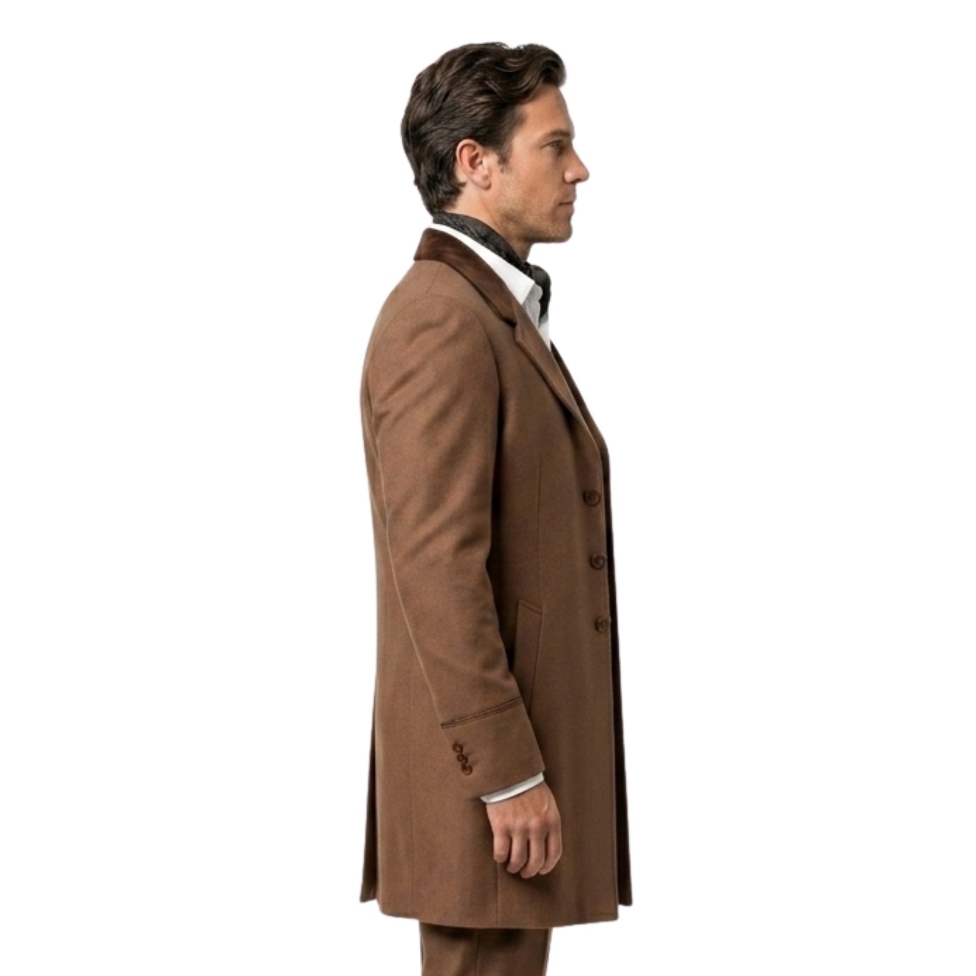 Clyde Berning Redeeming Love Brown Cotton Blazer Coat