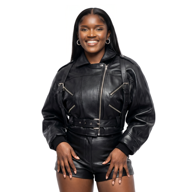 Coachella 2025 Amaarae Leather Jacket
