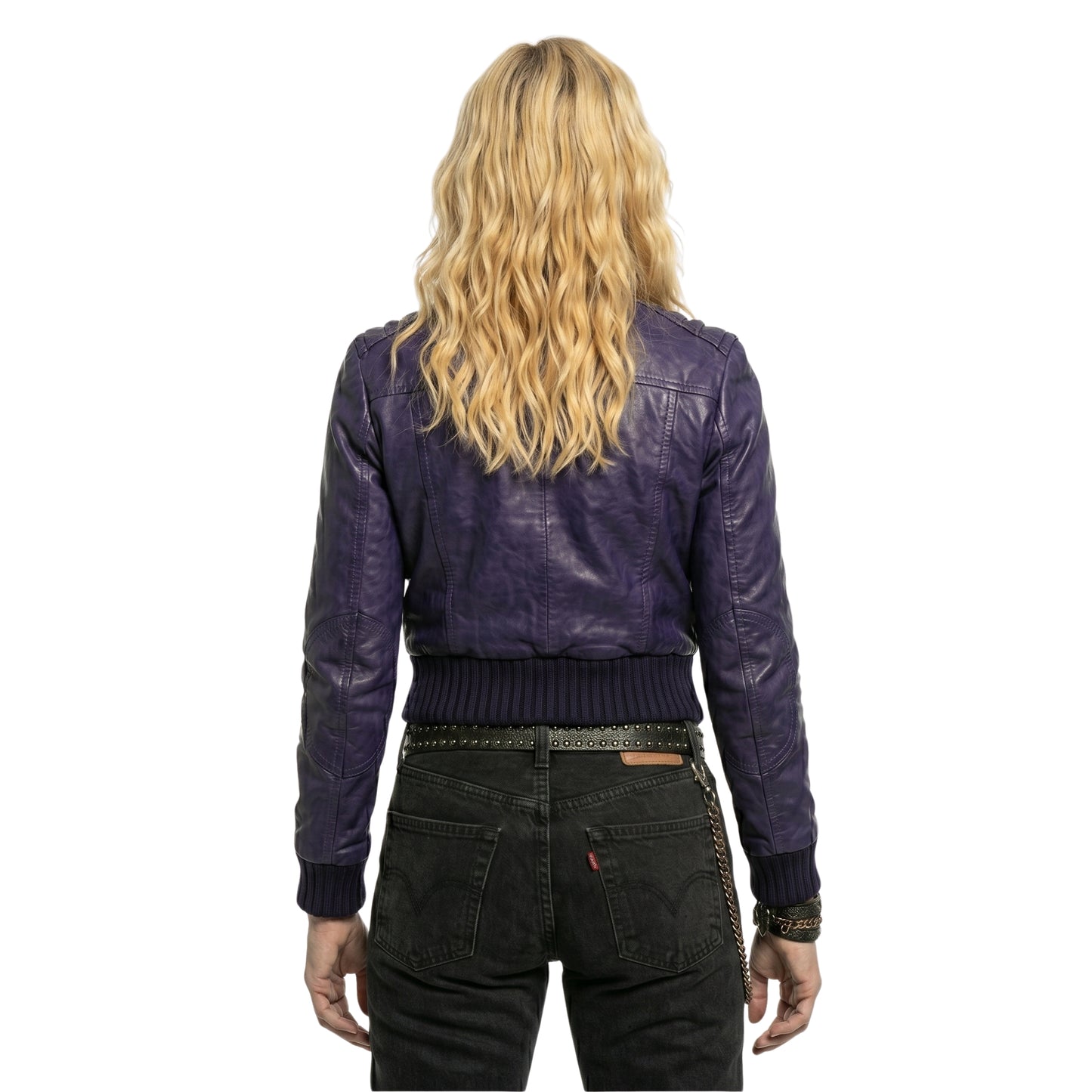 Coachella Valley 2026 Madonna Cropped Leather Jacket