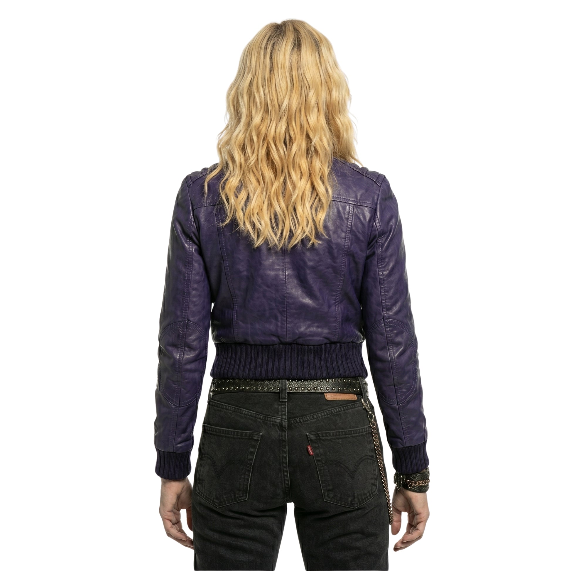 Coachella Valley 2026 Madonna Cropped Leather Jacket