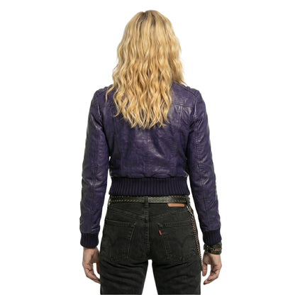 Coachella Valley 2026 Madonna Cropped Leather Jacket