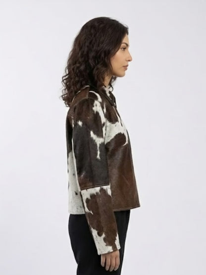 Women's Genuine Cowhide Hair On Jacket