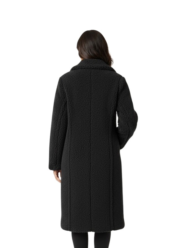 Women’s Longline Teddy Fleece Coat