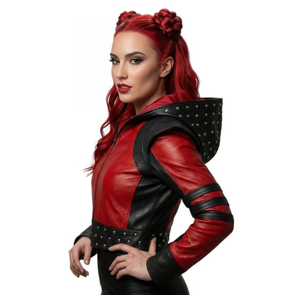 The Rise Of Red Studded Leather Jacket
