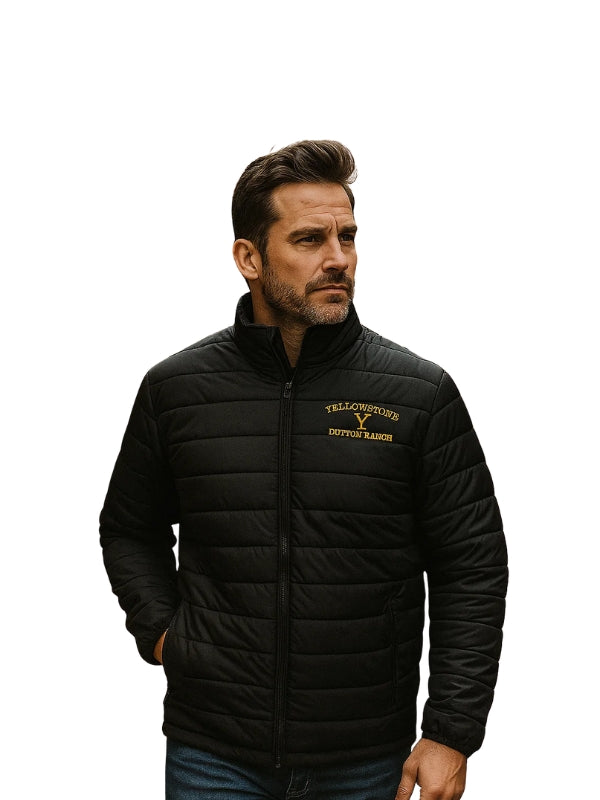 Dutton Ranch Logo Puffer Jacket – starletcollections