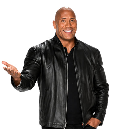 Dwayne Johnson 2015 MTV Awards Leather Jacket