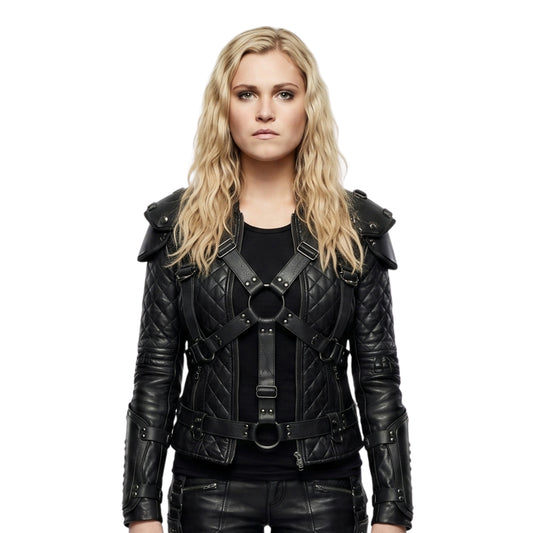 Eliza Taylor The 100 Black Leather Jacket