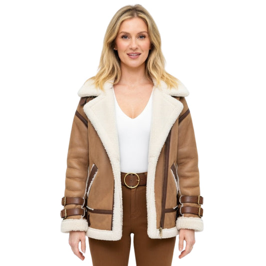 Ellie Goulding B3 Brown Jacket