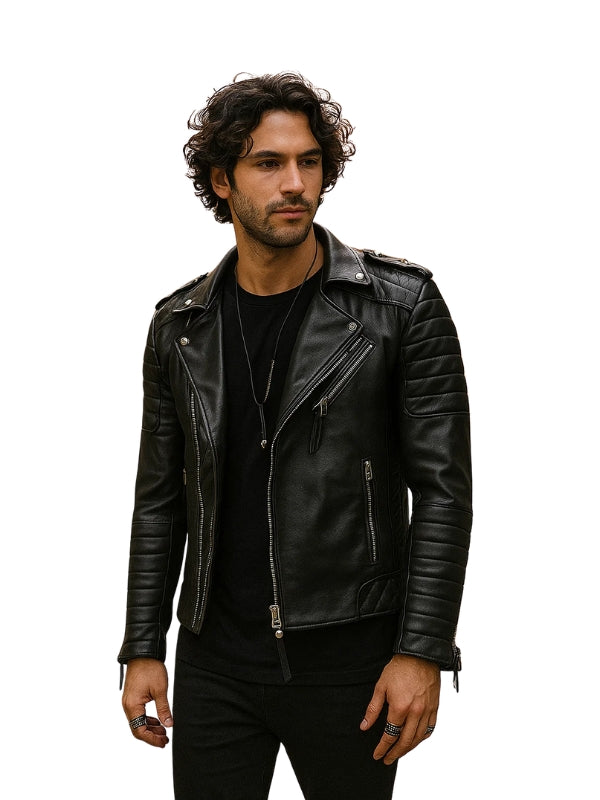 Embrace Urban Edge Leather Moto Jacket