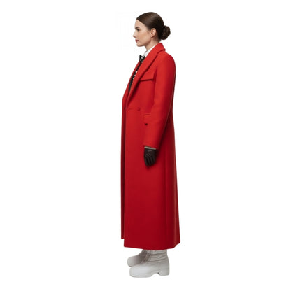 Emily in Paris S04 Red Wool Coat