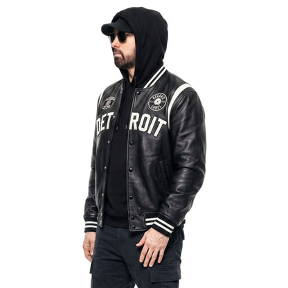 Eminem Detroit Pistons Black Varsity Jacket Buy Now  Order Now 