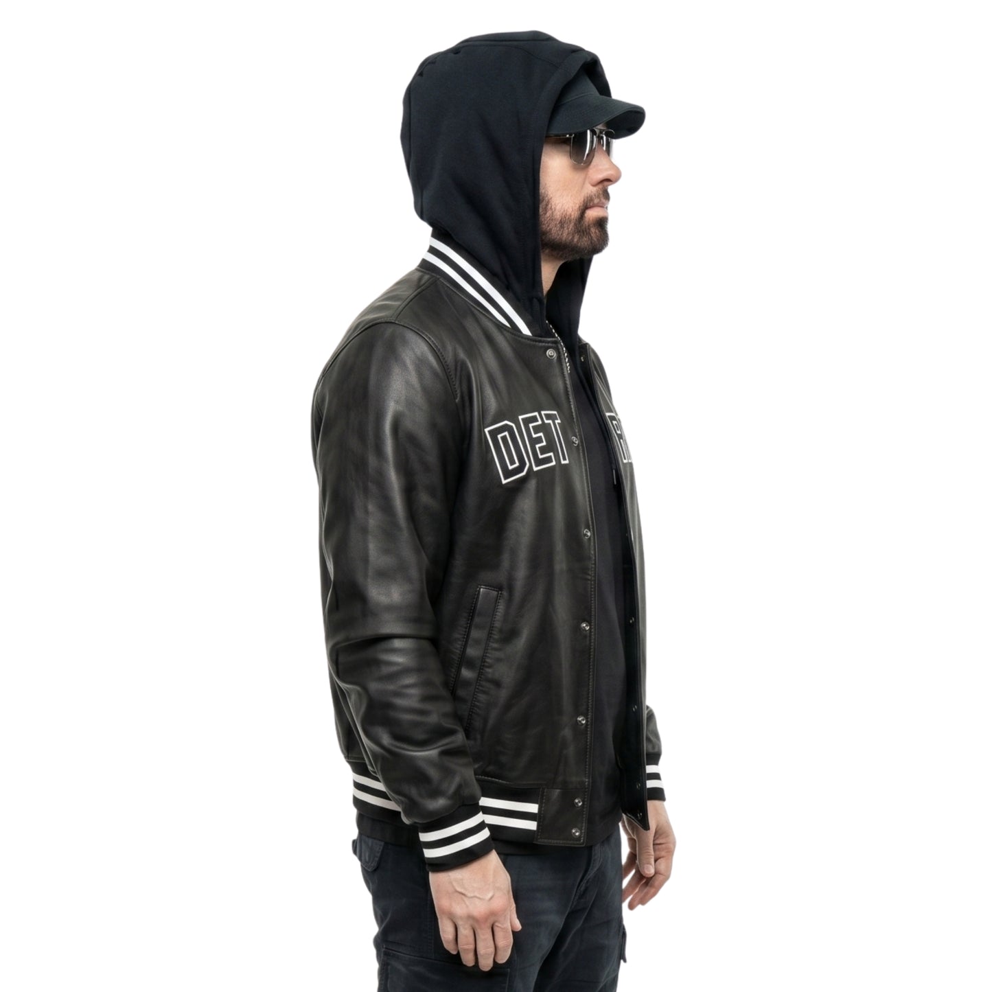 Eminem Detroit Pistons Black Varsity Jacket Buy Now  Shop Now 