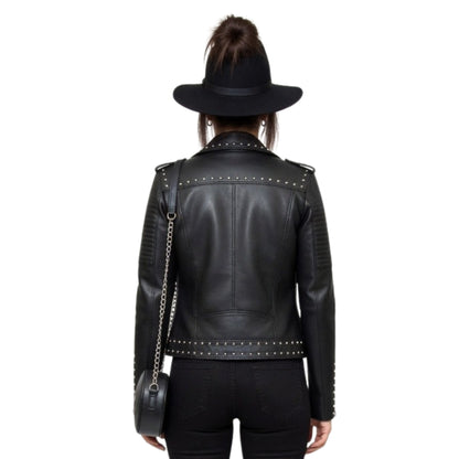 English Actress Michelle Keegan Black  Jacket