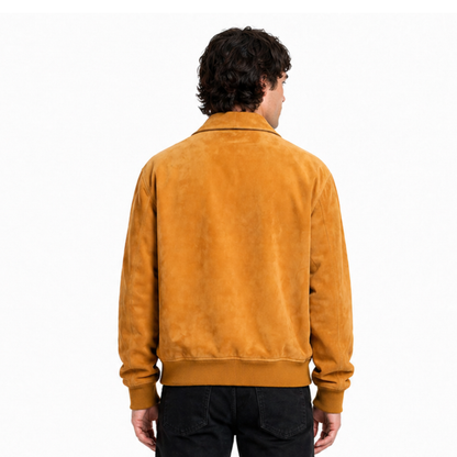 Euphoria-S03-Nate-Jacobs-Suede-Leather-Jacket-Back