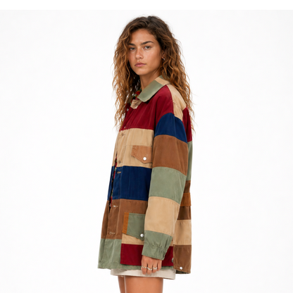 Euphoria-S03-Rue-Bennett-Safari-Patchwork-Jacket