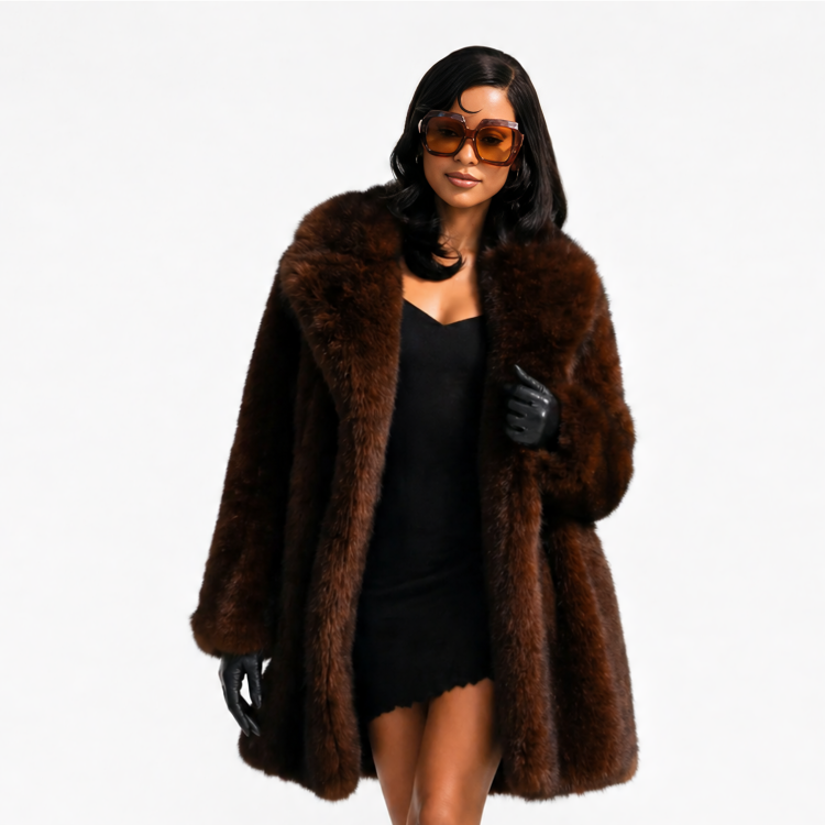 Euphoria season 3 Maddy Perez fur coat front