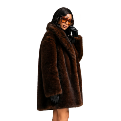 Euphoria season 3 Maddy Perez fur coat brown