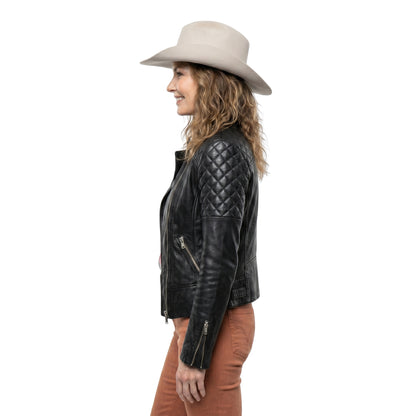 Faith Hill Black Leather Jacket