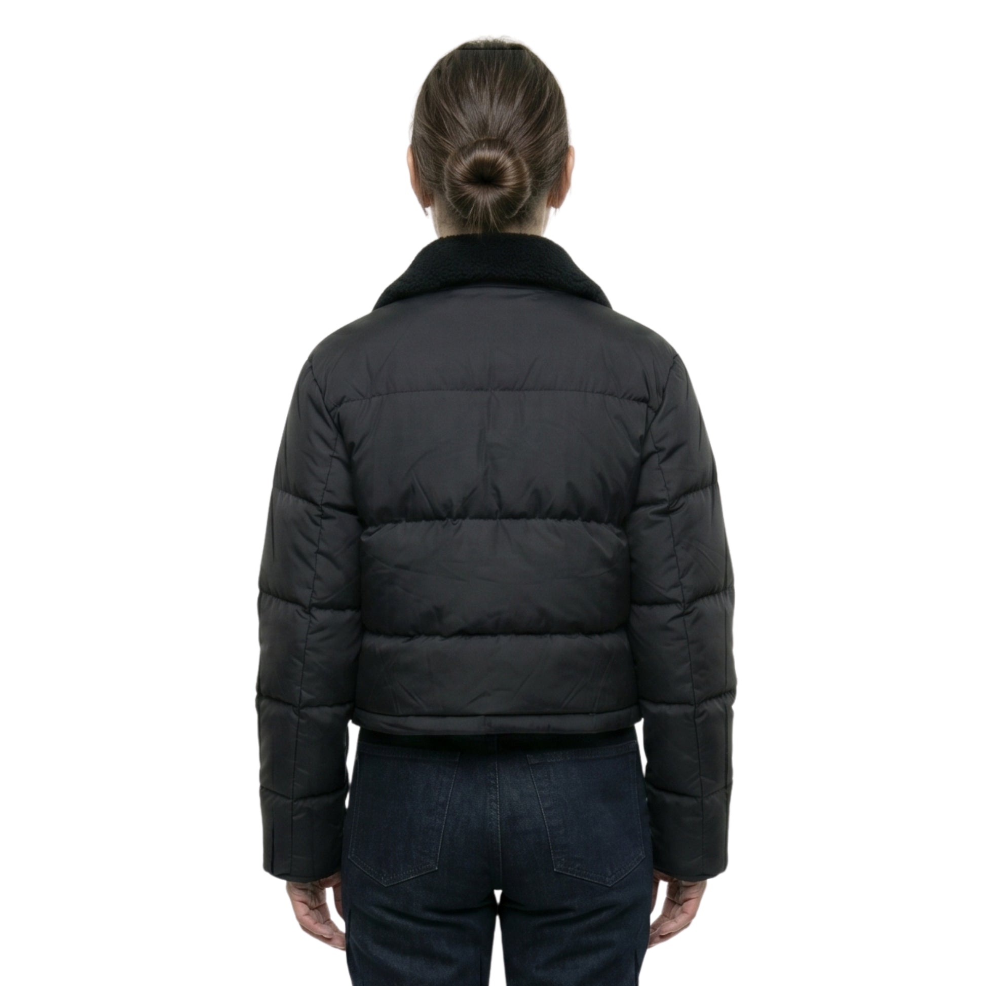 Fool Me Once Michelle Keegan Black Puffer Jacket