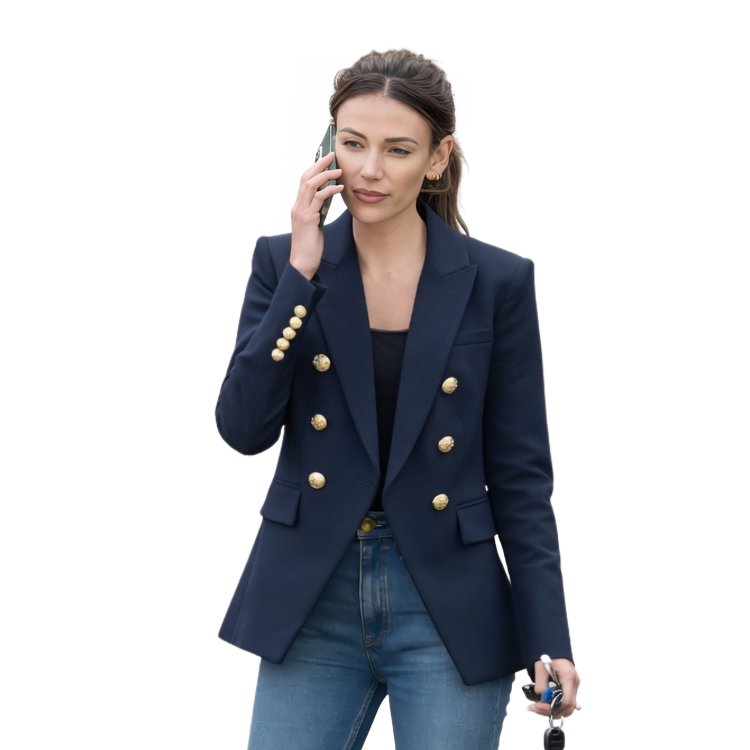 Fool Me Once Michelle Keegan Maya Stern Blue Blazer