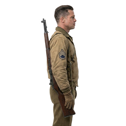 Fury Brad Pitt Wardaddy WW2 Military Jacket