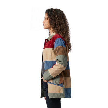 Get The Euphoria S03 Zendaya Patchwork Jacket
